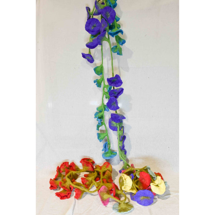 Flower Garlands. Felt, from Nepal. Length approx 180cm. £15. Various