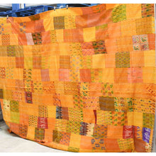 Load image into Gallery viewer, Recycled silk, lined with cotton. double bed sized. £120
