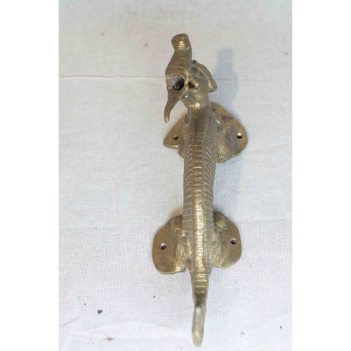 Metal work dragon handle. From Nepal.  Approx 20cm long